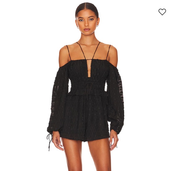 Tularosa Magee Romper from Revolve in Black Size Medium - Picture 1 of 6